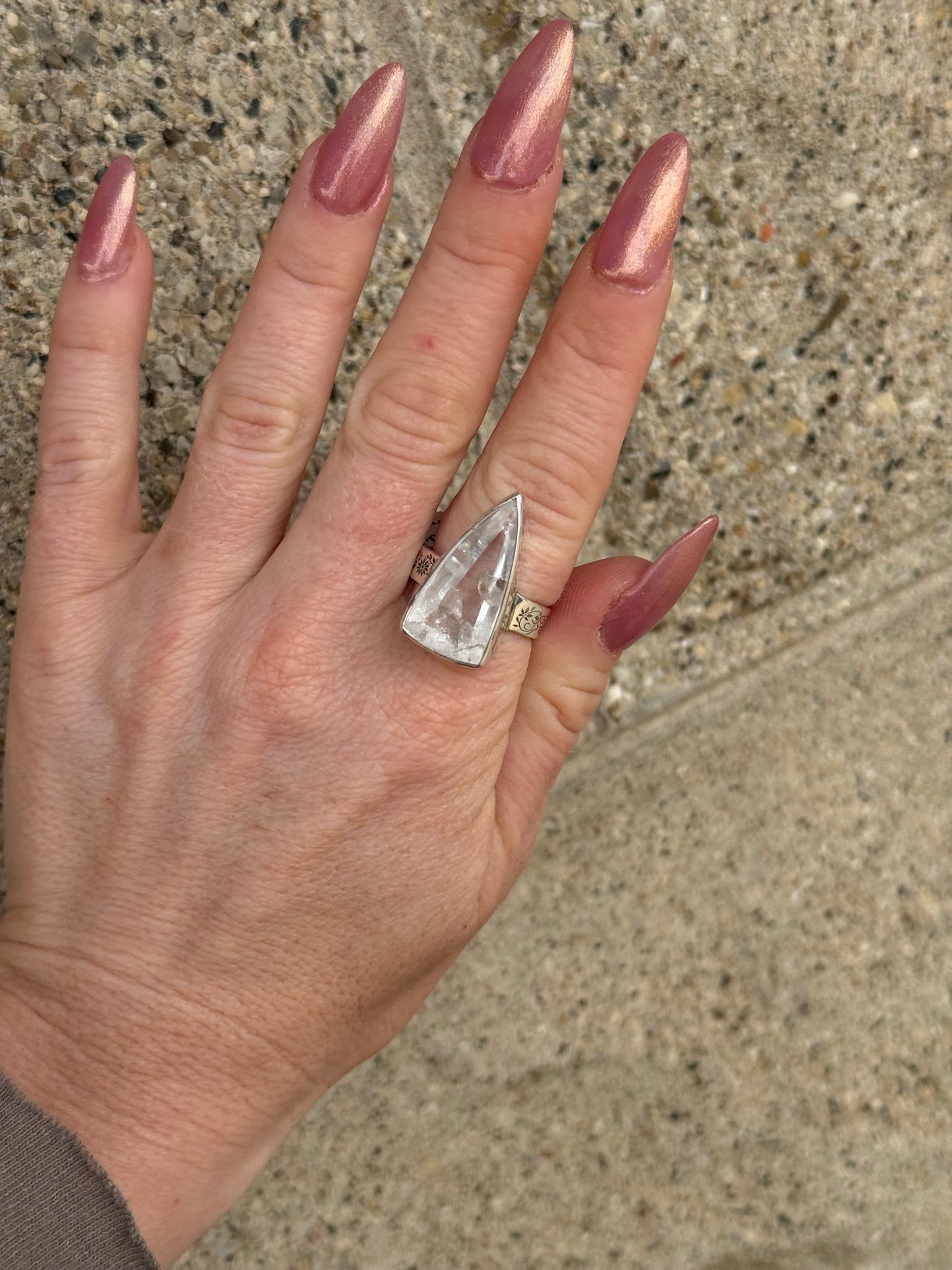 Magical Manifestation Quartz Ring size 8.75