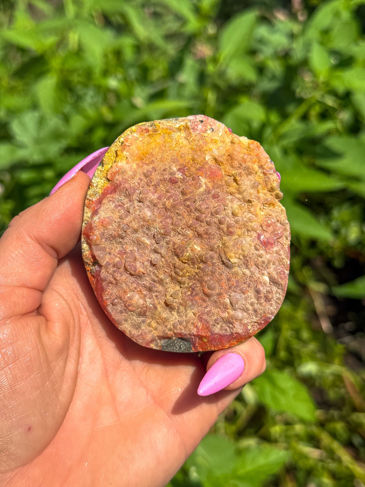 Bumblebee Jasper with pink chalcedony