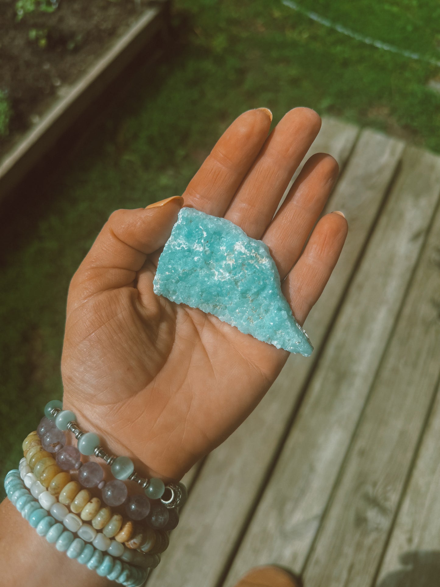 Blue Aragonite From China