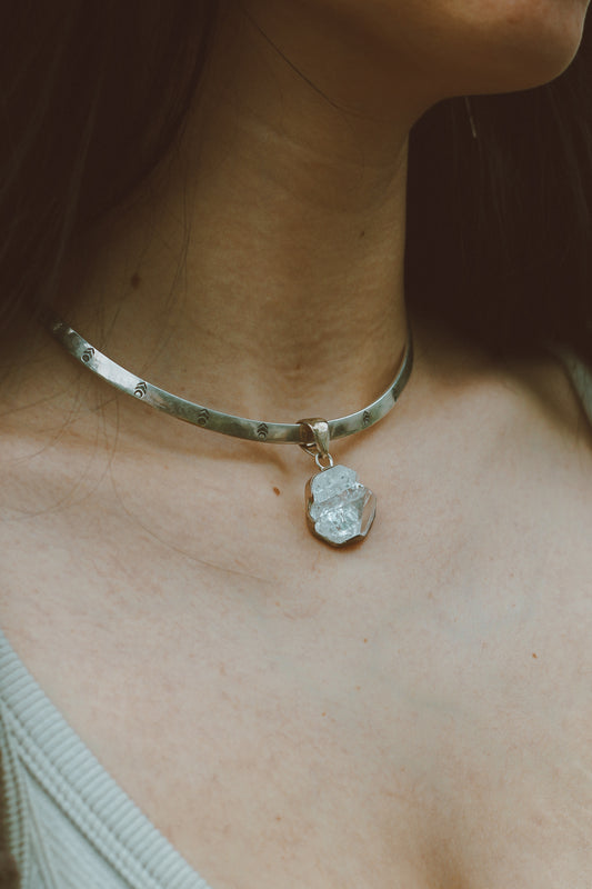 Apophyllite Sterling Silver Pendant | Celestial Clarity