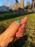 Triangle Chrysocolla Ring size 8