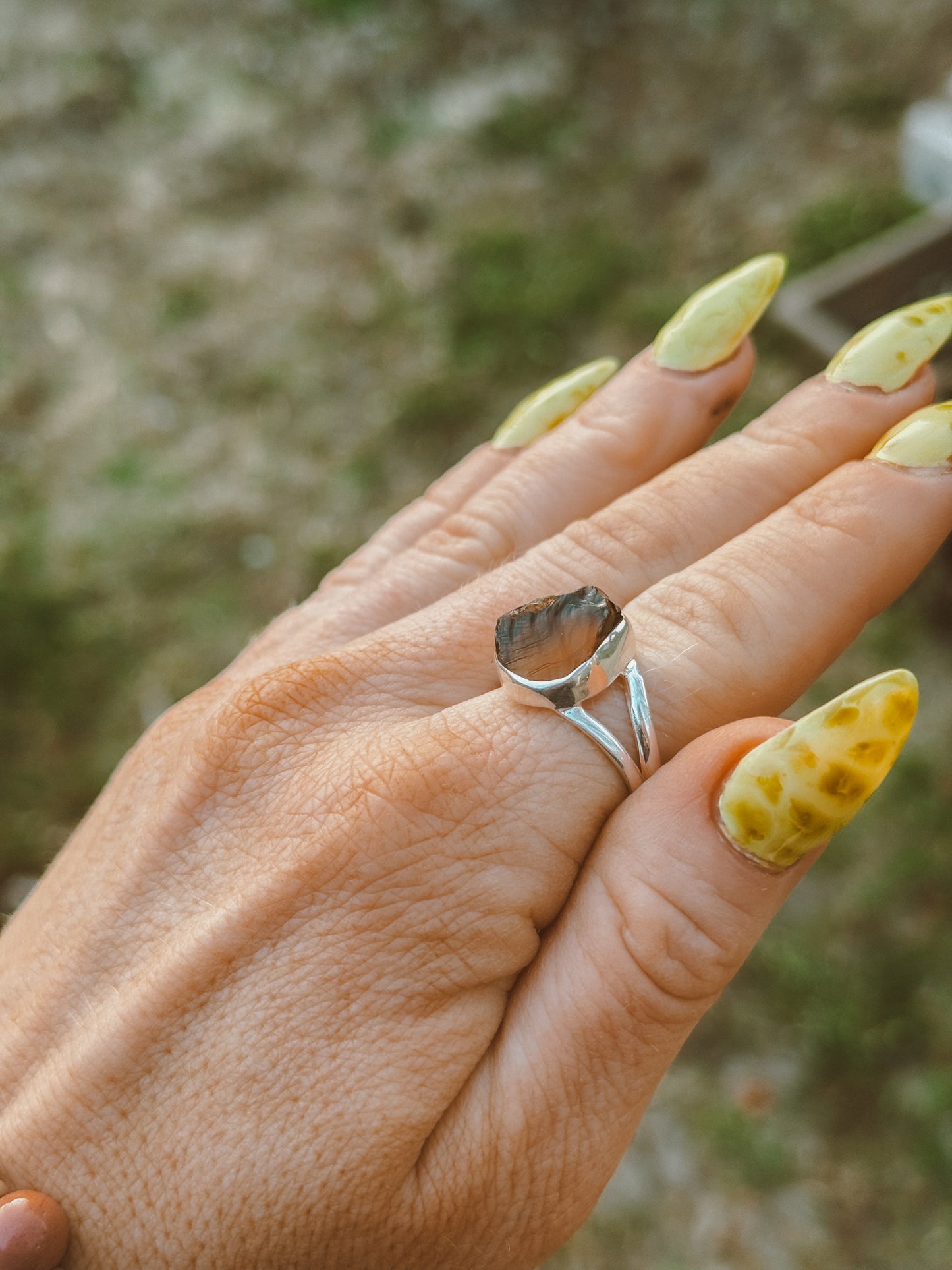 Cognac Quartz Ring size 9