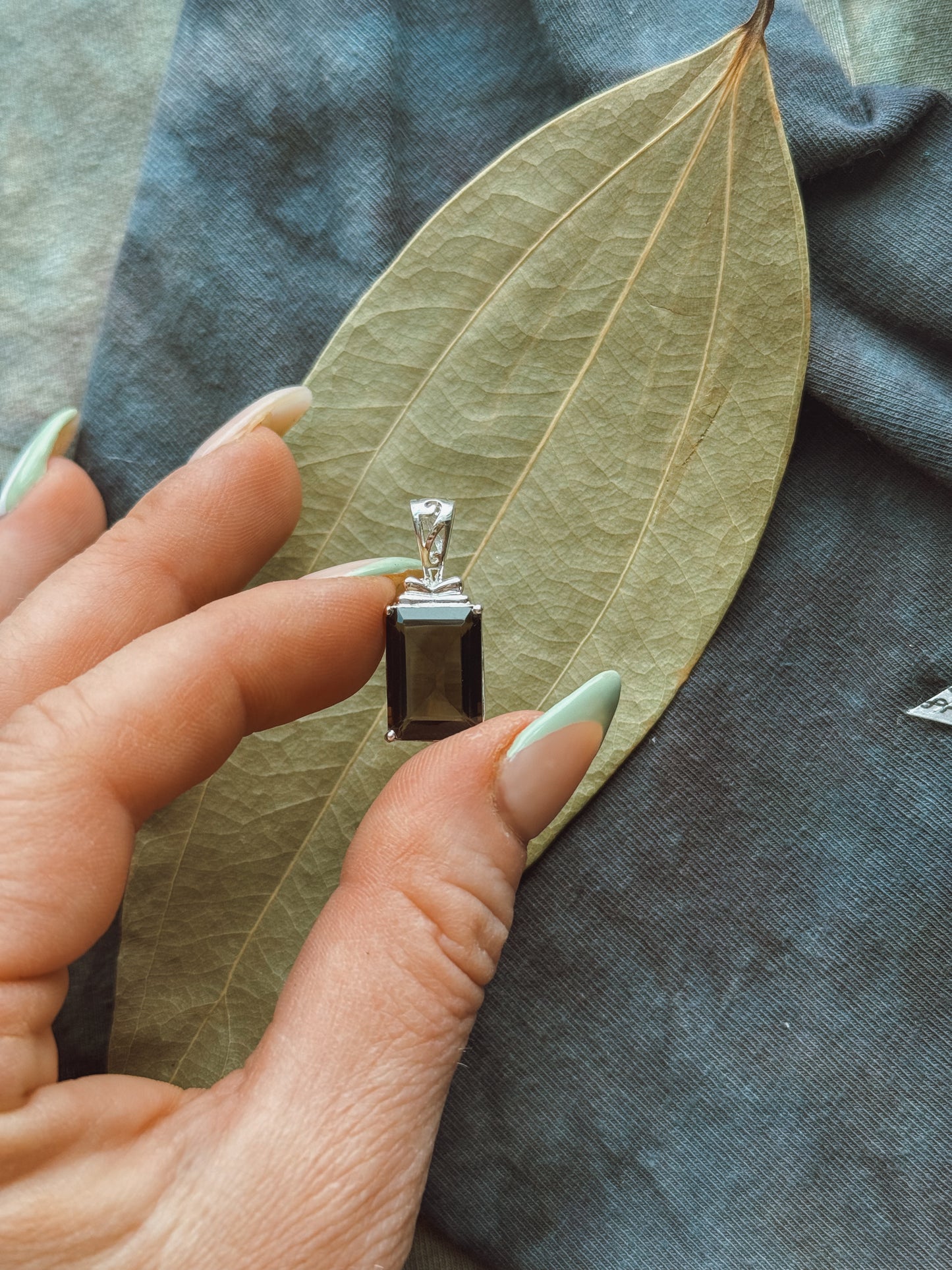 Smoky Quartz Sterling Silver pendant