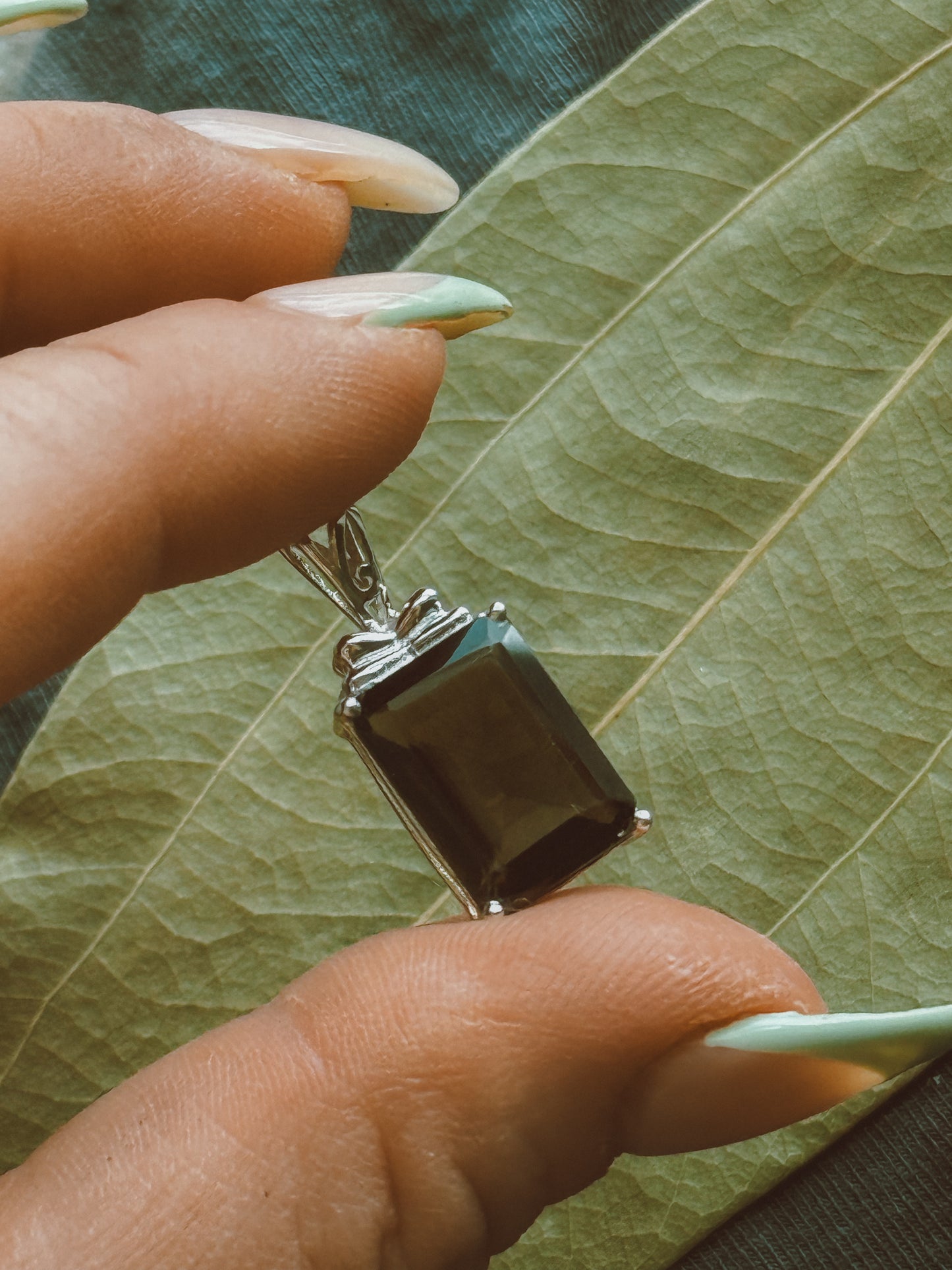 Smoky Quartz Sterling Silver pendant