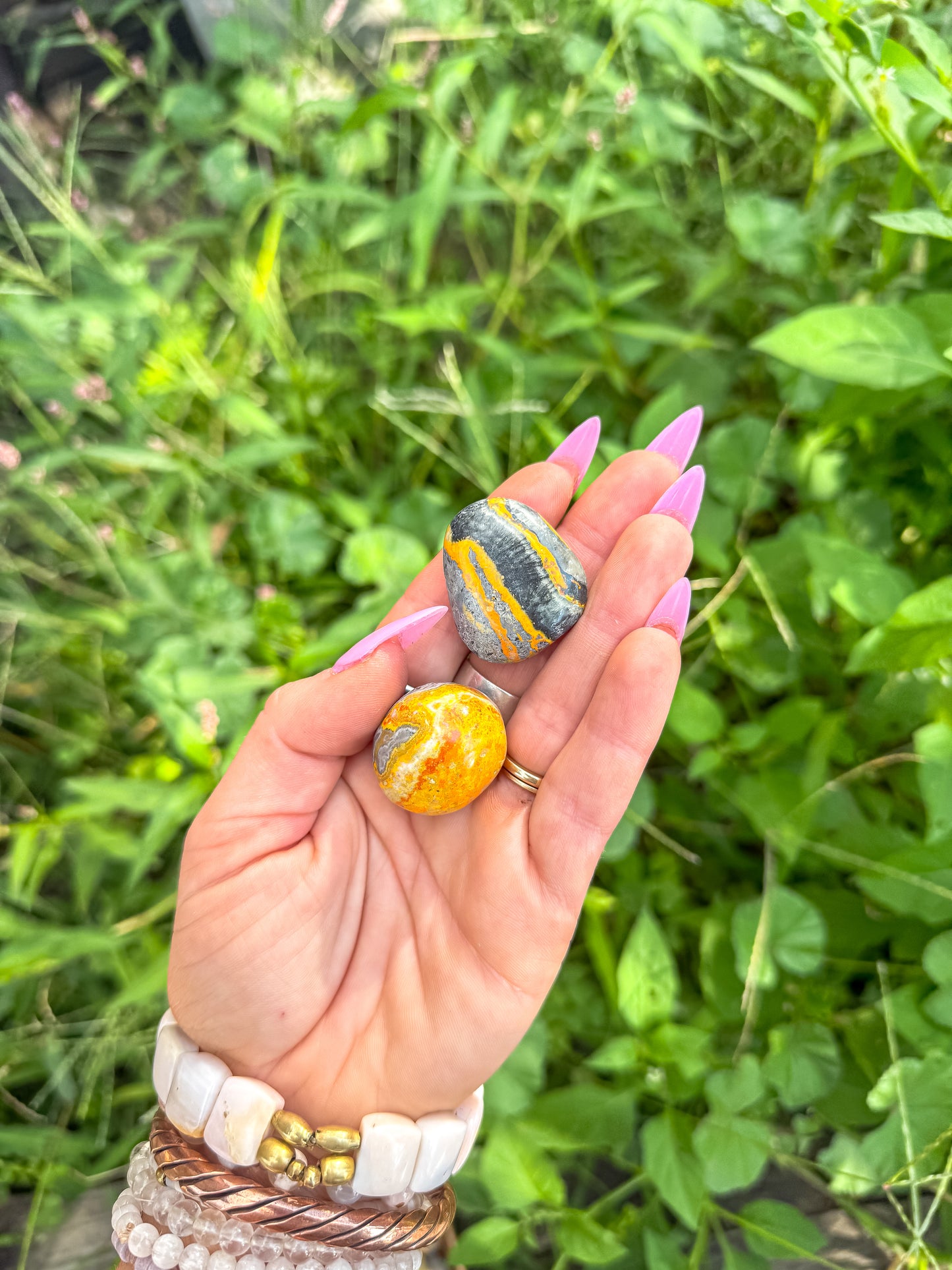 Small Tumbled Bumblebee Jasper stones