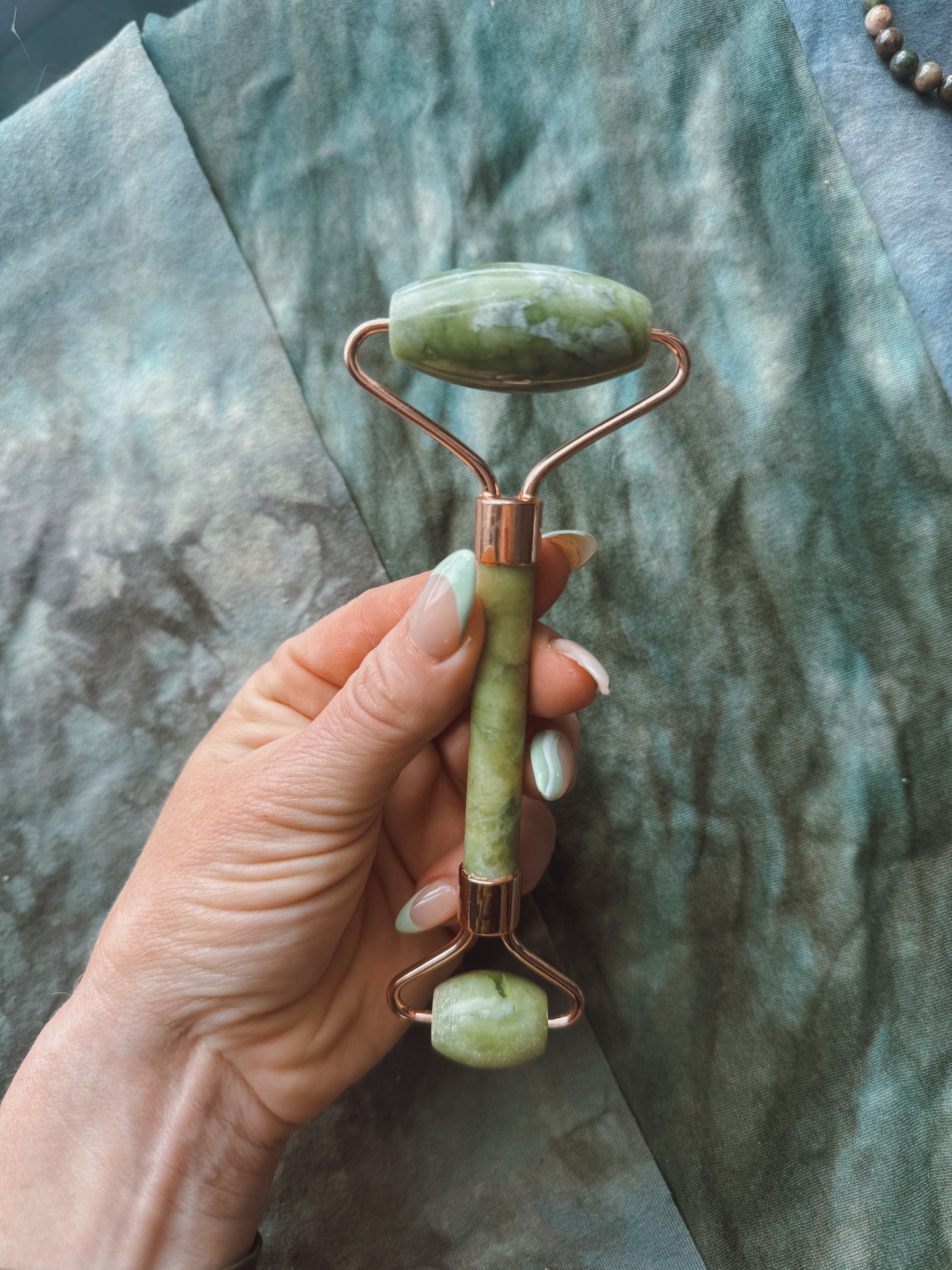 Green Jade Face Roller