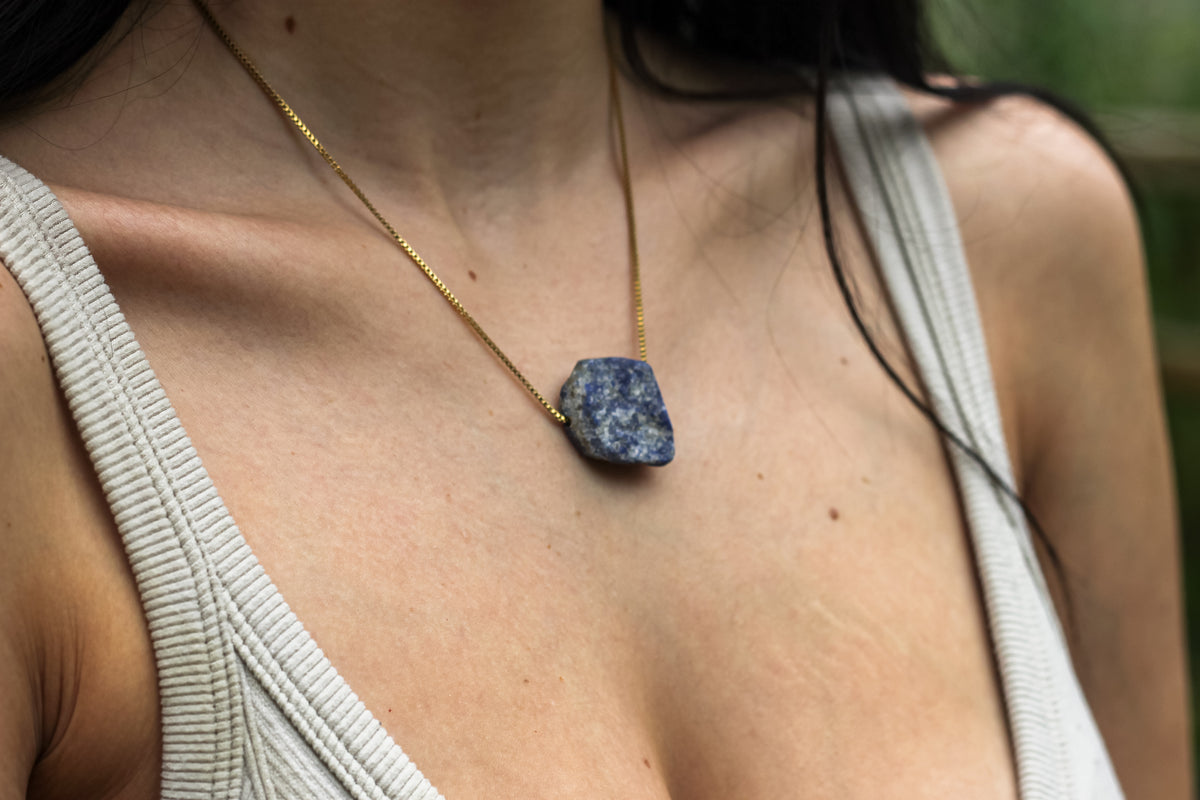 Raw Lapis Lazuli Necklace | The Ancient Oracle