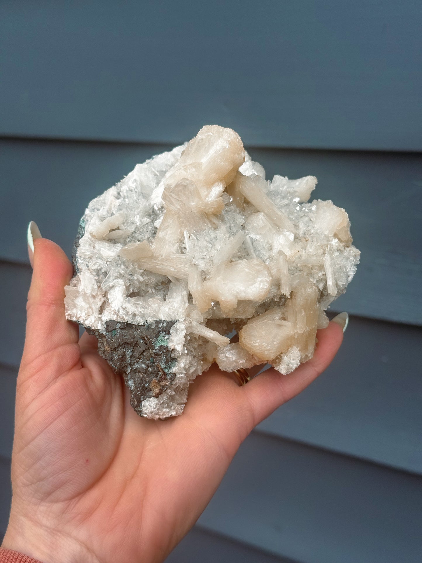 Stillbite crystal cluster from India