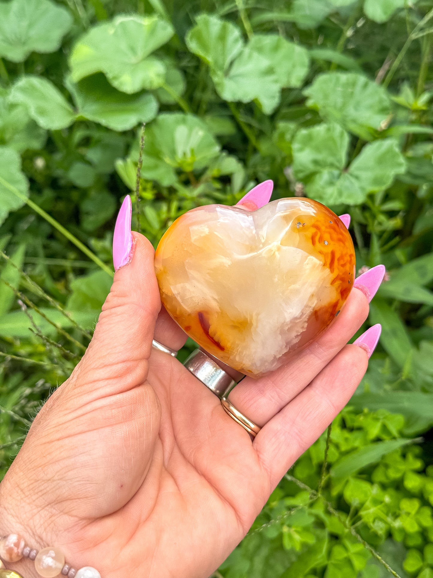 Carnelian Gemstone Heart