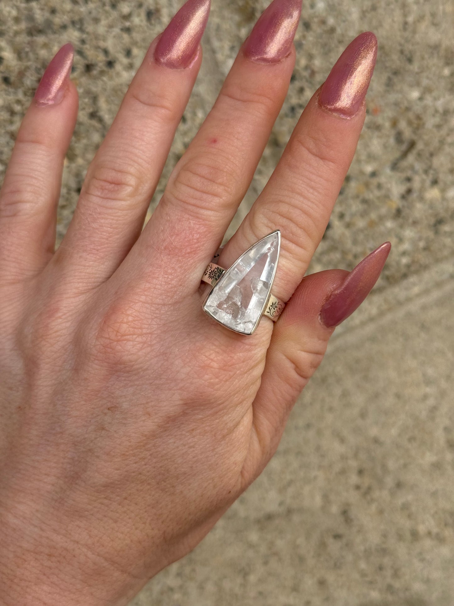 Magical Manifestation Quartz Ring size 8.75