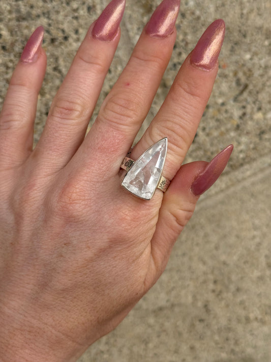 Magical Manifestation Quartz Ring size 8.75