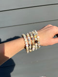 Dendritic Agate stretch bracelet