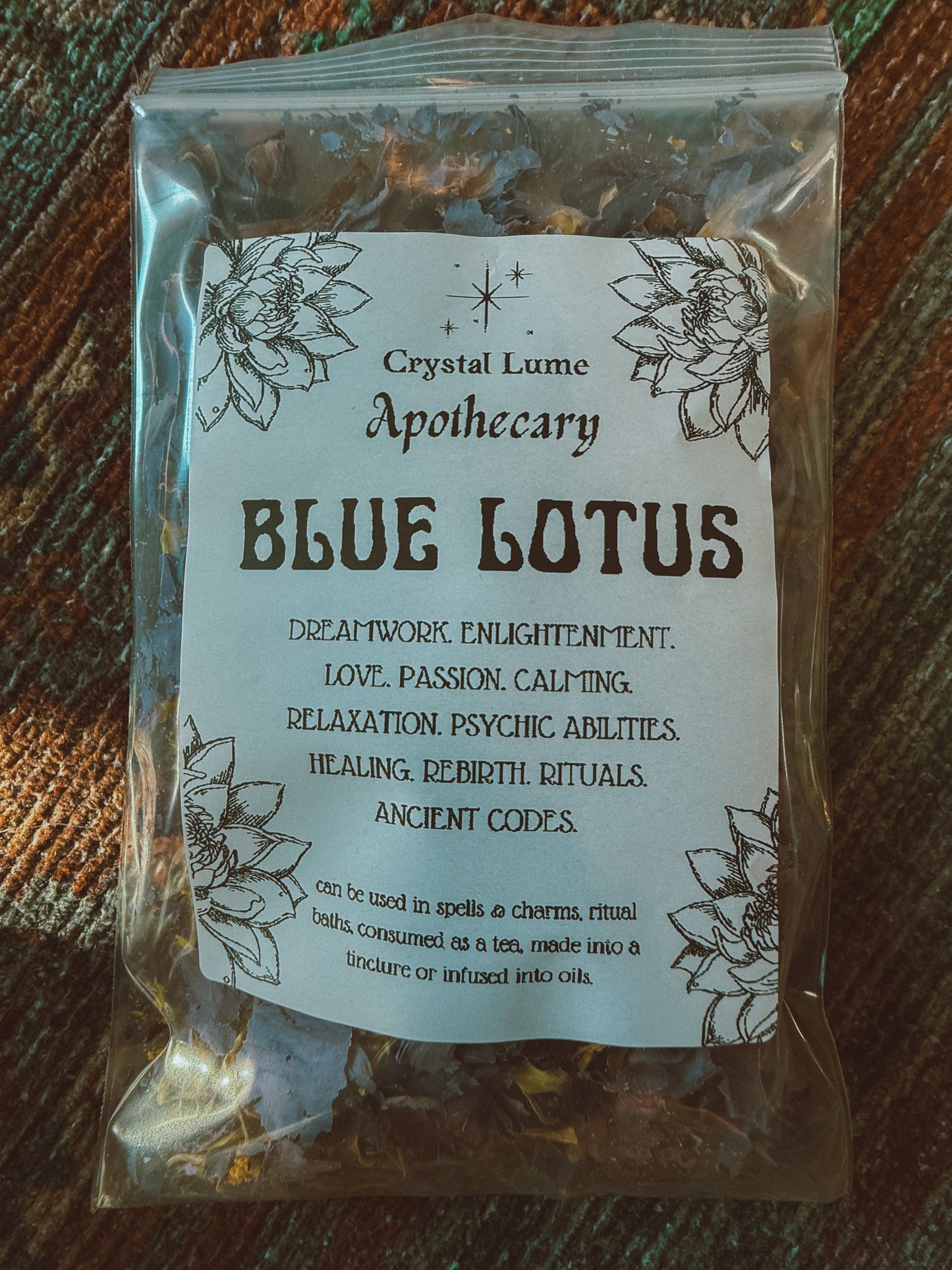 Blue Lotus Flower Petals