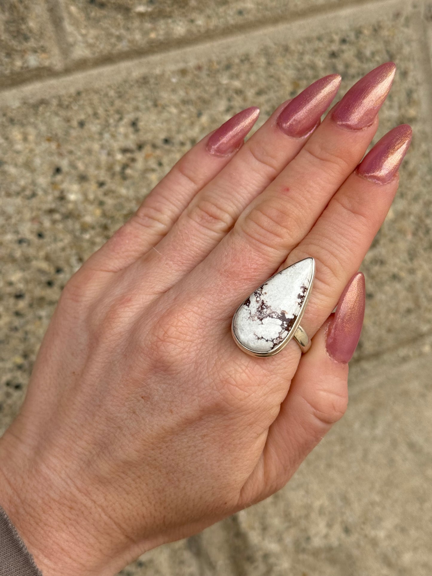 Wild Horse Magnesium Sterling Ring size 10