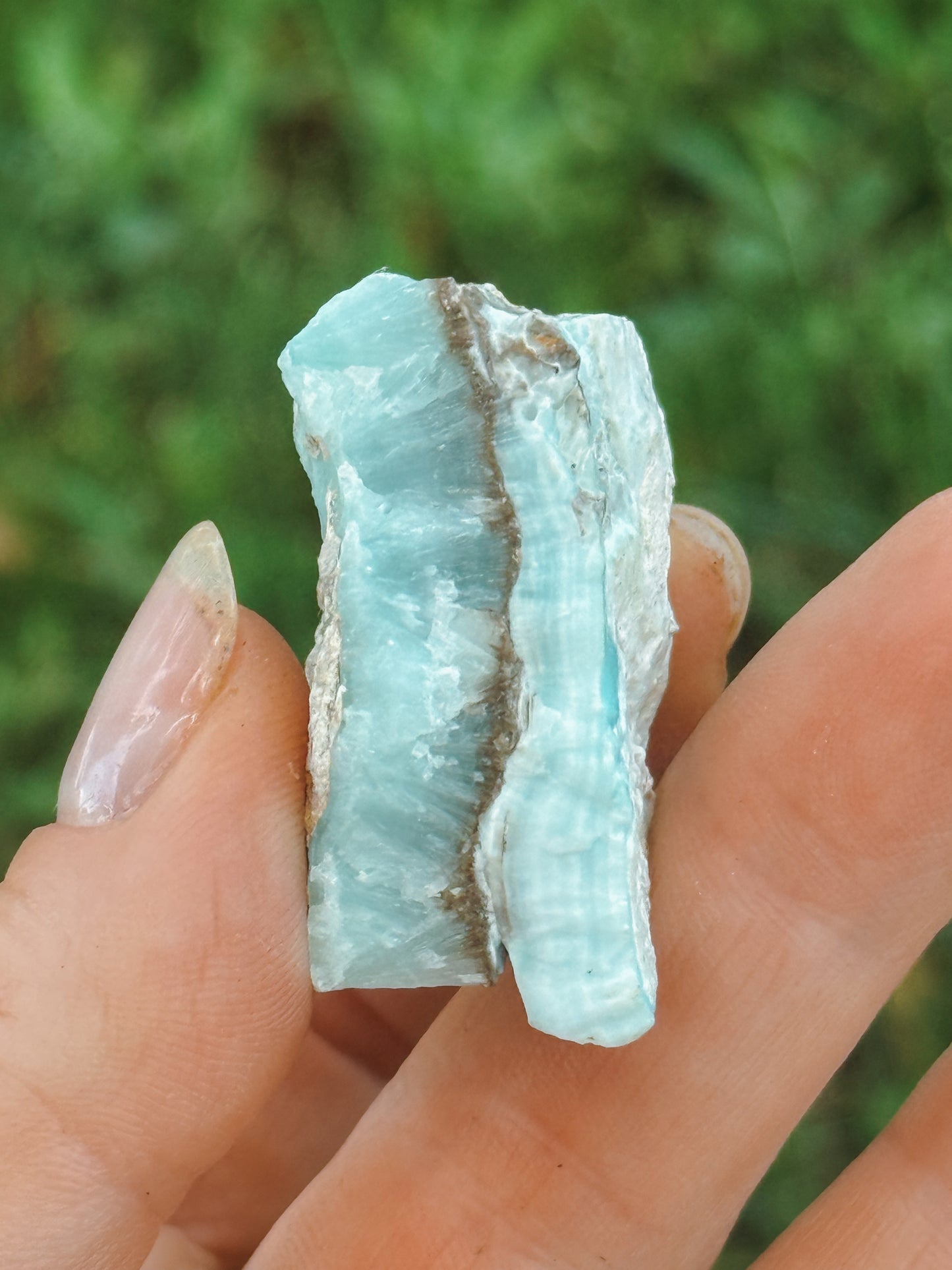Blue Aragonite from China