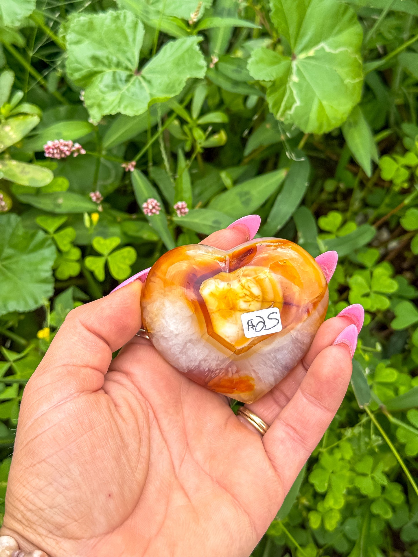 Carnelian Gemstone Heart