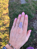 Lavender Rose Quartz Ring size 7