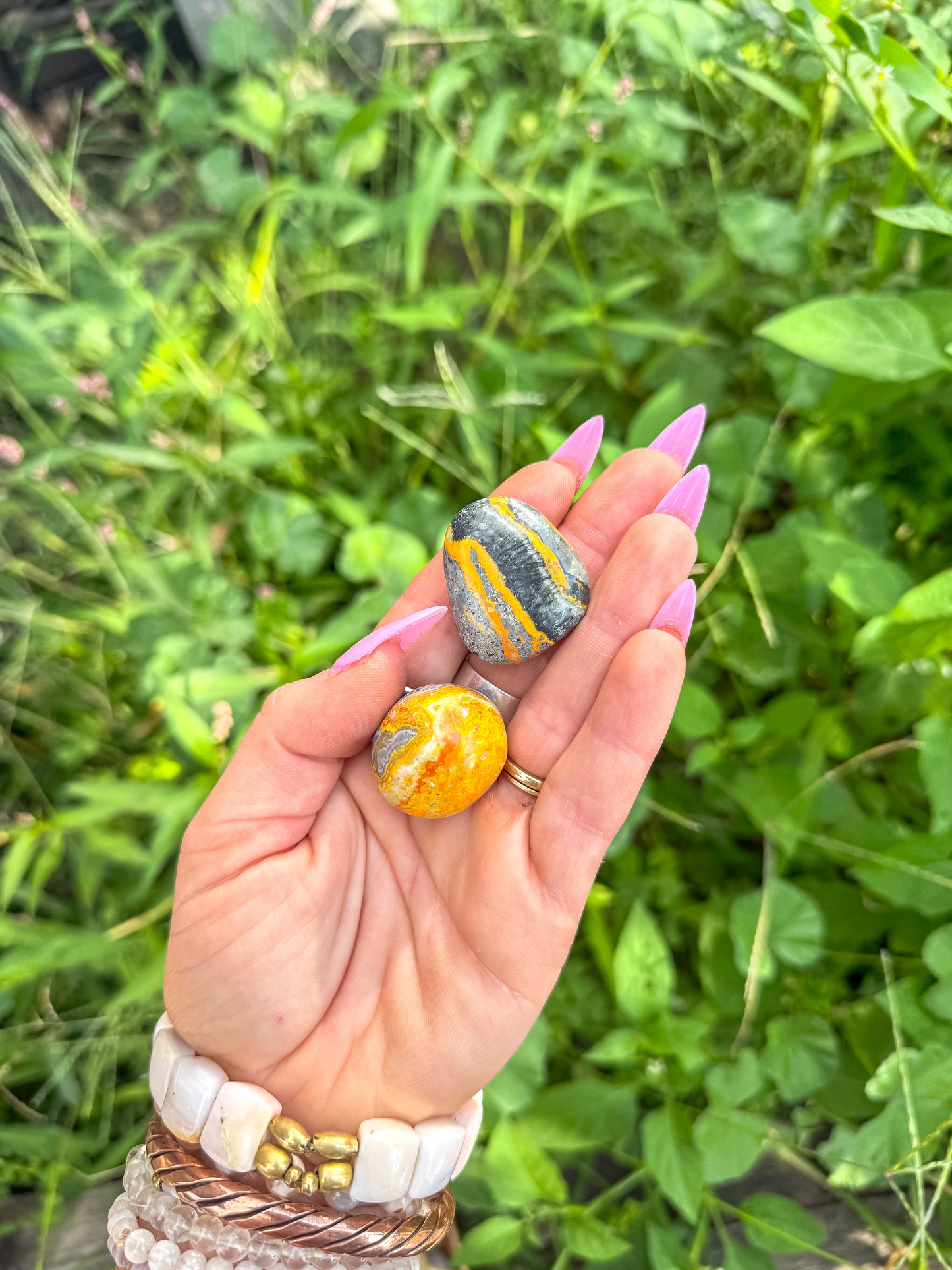 Small Tumbled Bumblebee Jasper stones