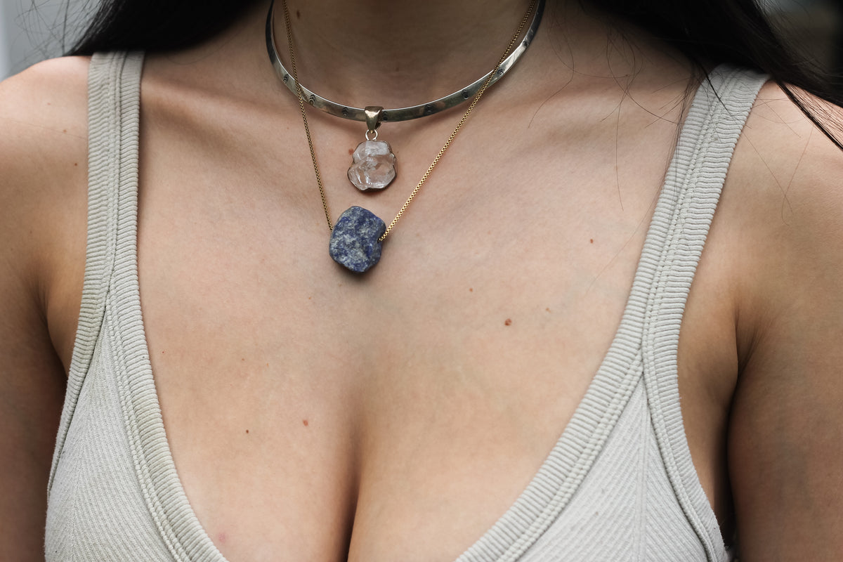 Raw Lapis Lazuli Necklace | The Ancient Oracle