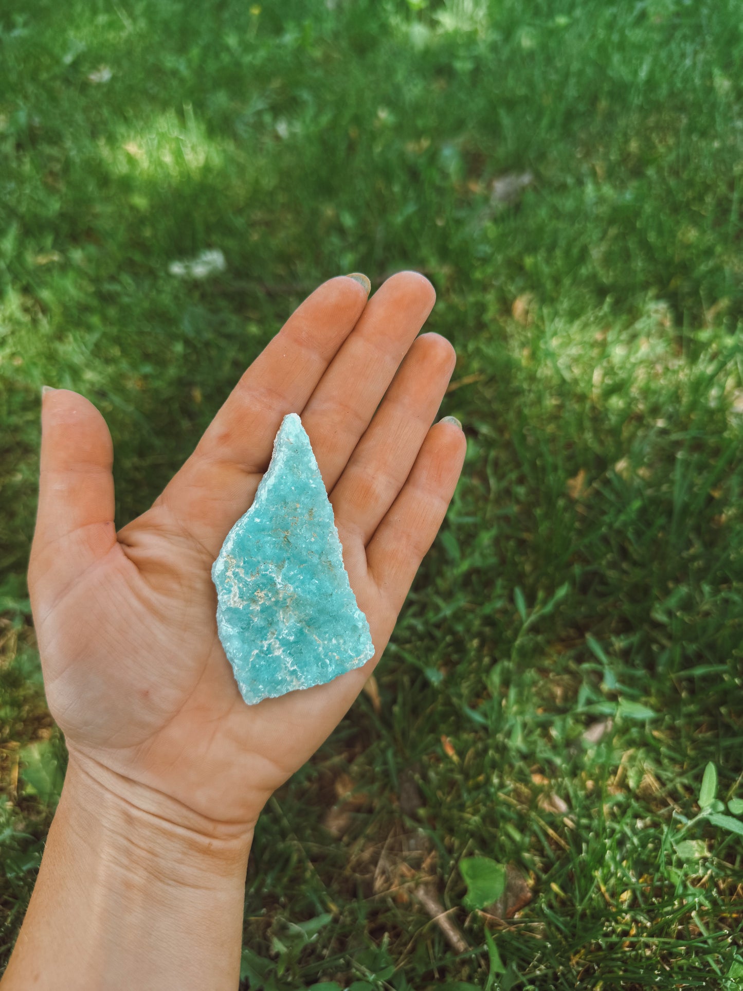 Blue Aragonite From China