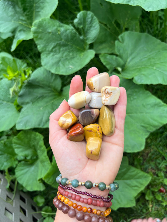 Mookaite Jasper tumbled stone