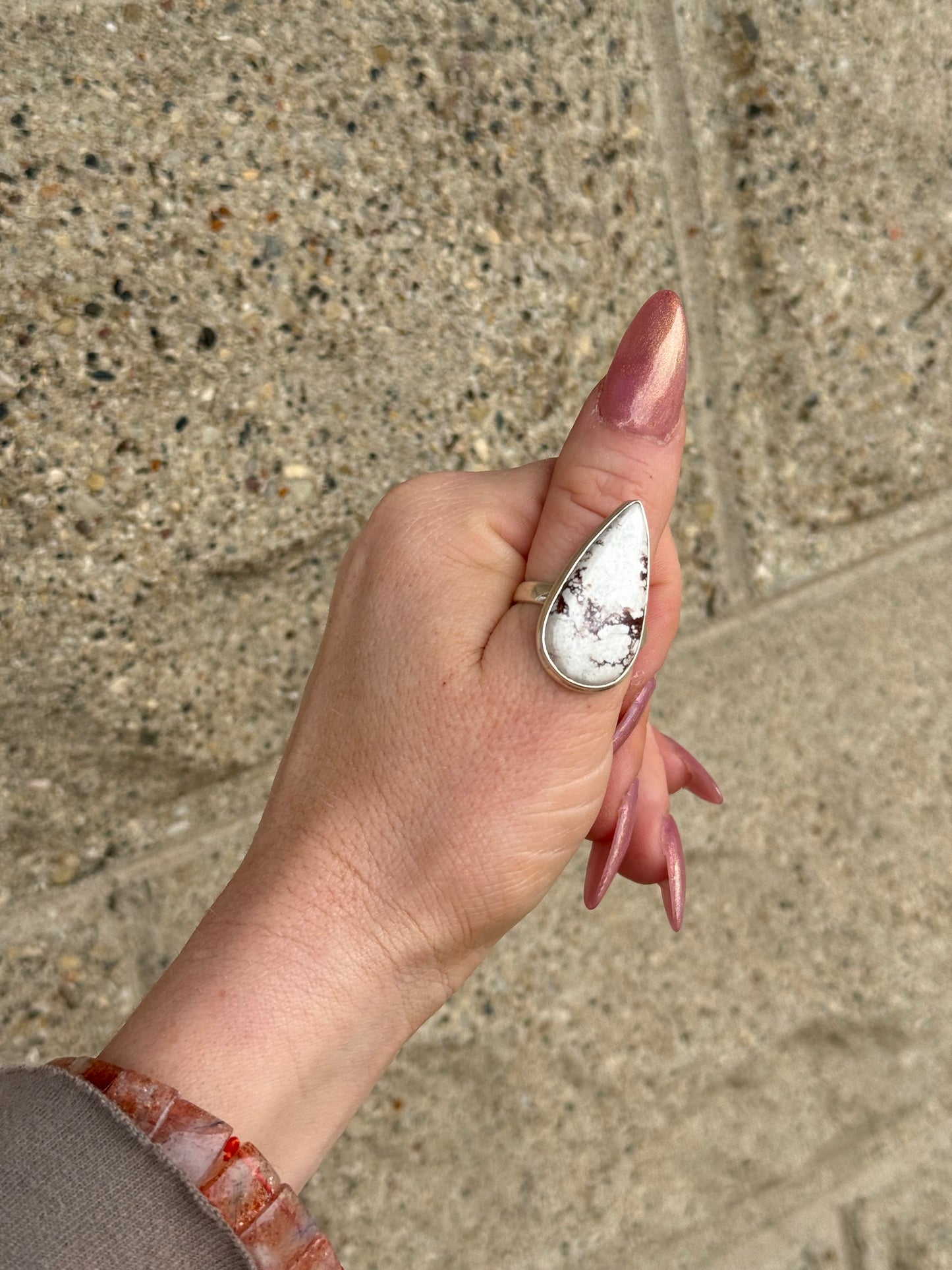 Wild Horse Magnesium Sterling Ring size 10