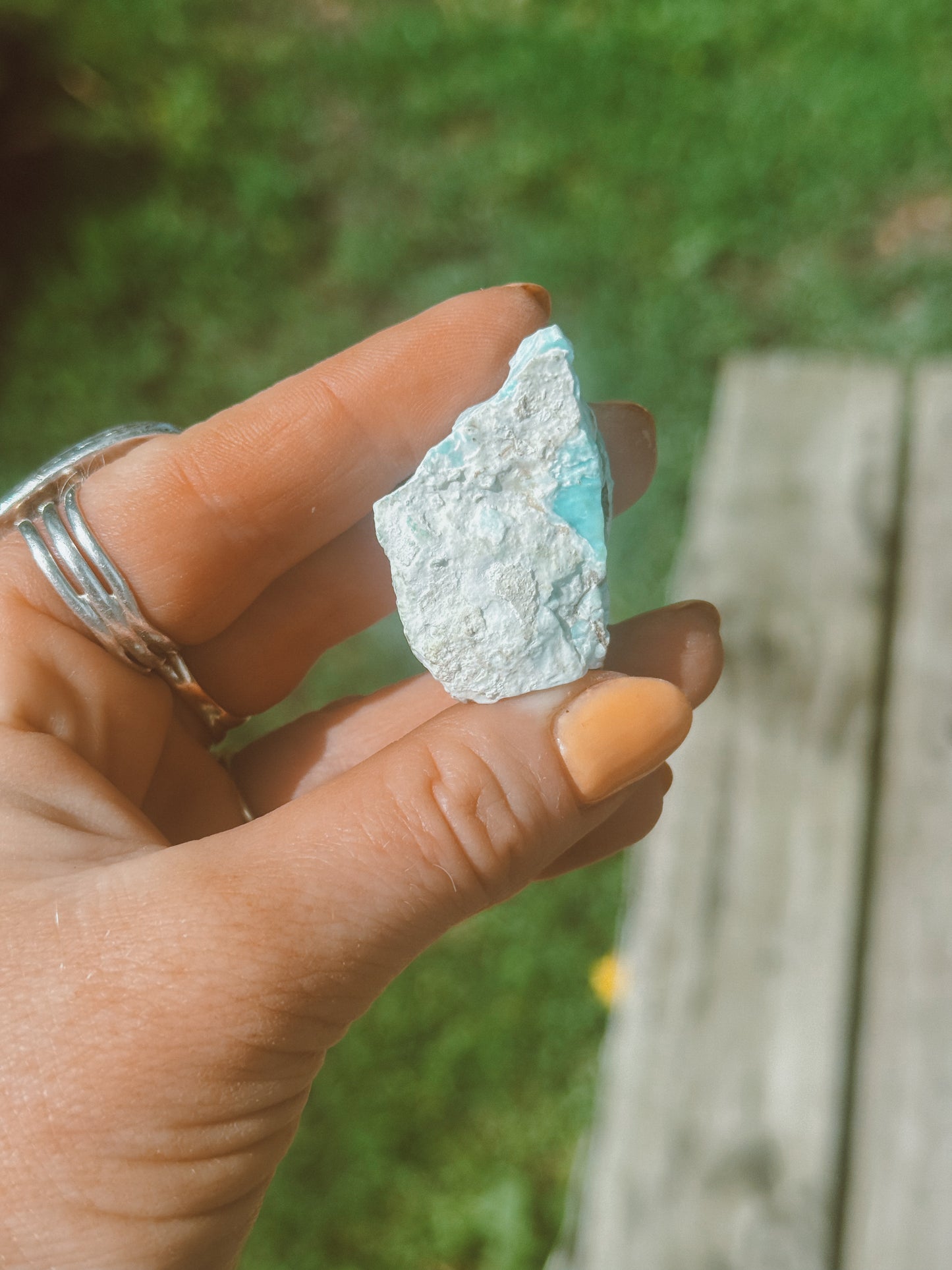 Blue Aragonite from China