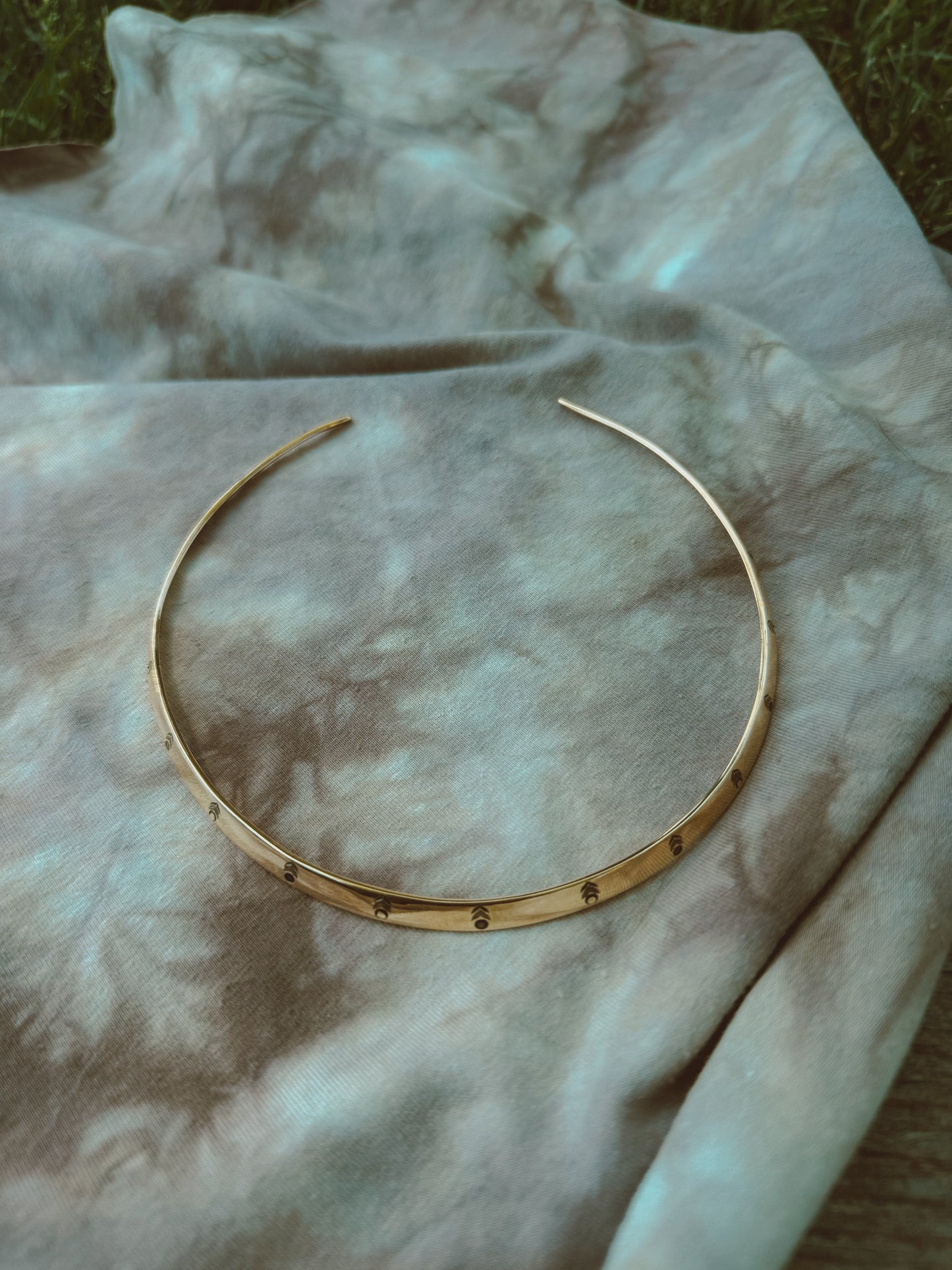 Brass Choker Necklace