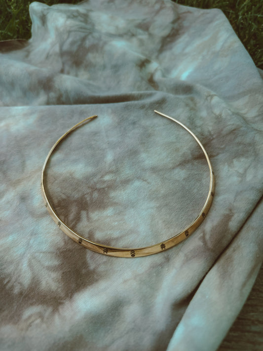 Brass Choker Necklace