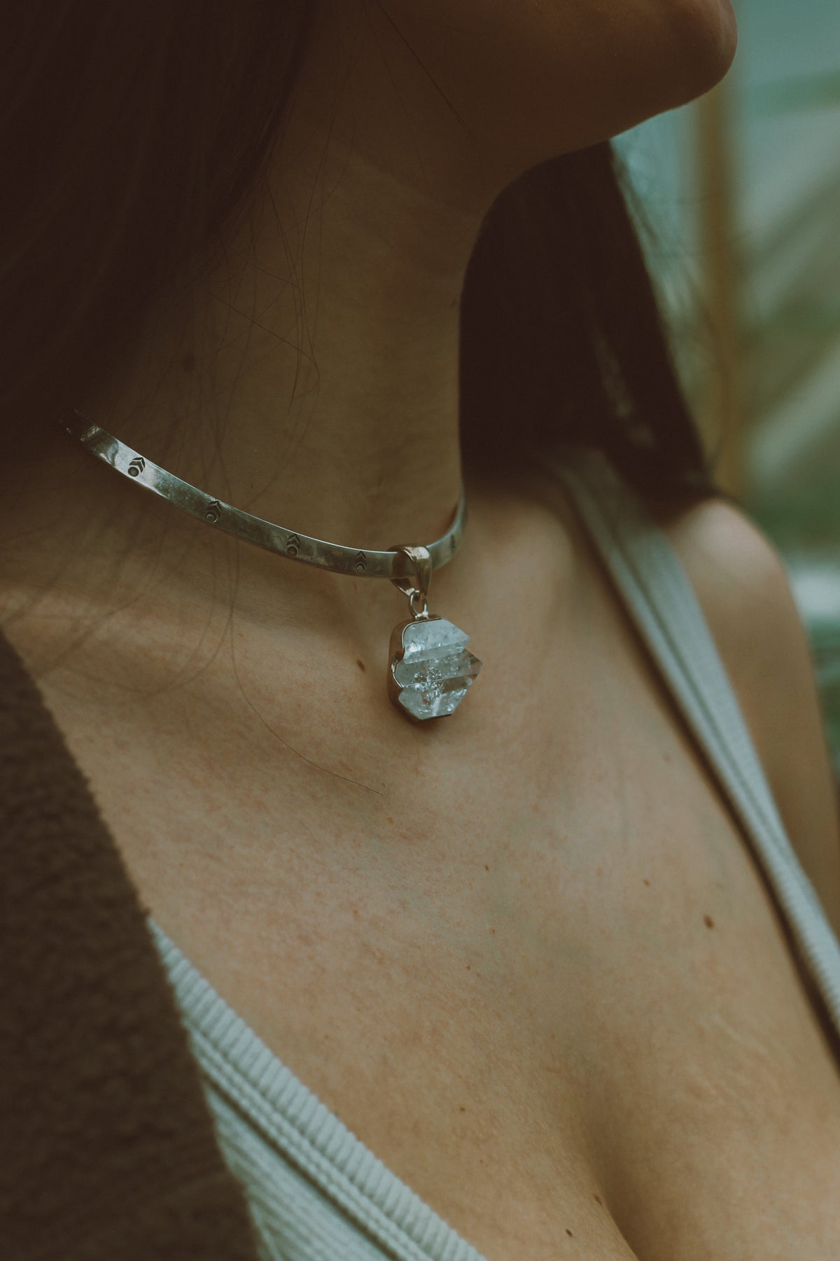 Apophyllite Sterling Silver Pendant | Celestial Clarity