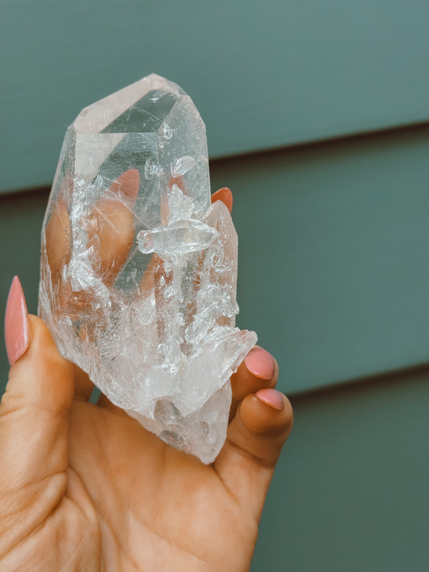 Clear Quartz point from Brazil