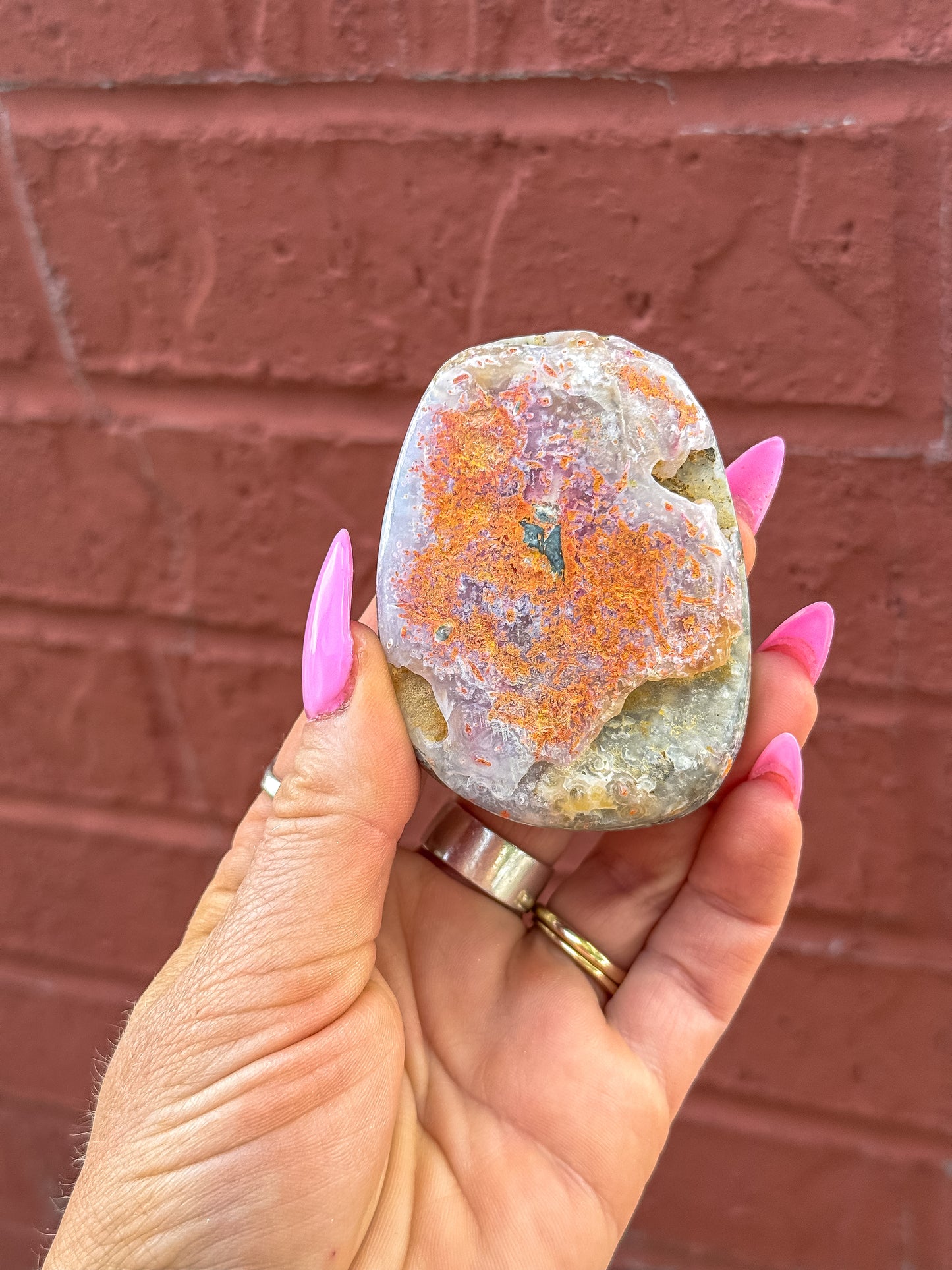 Pink + Violet Bumblebee Jasper Tumbled Freeform