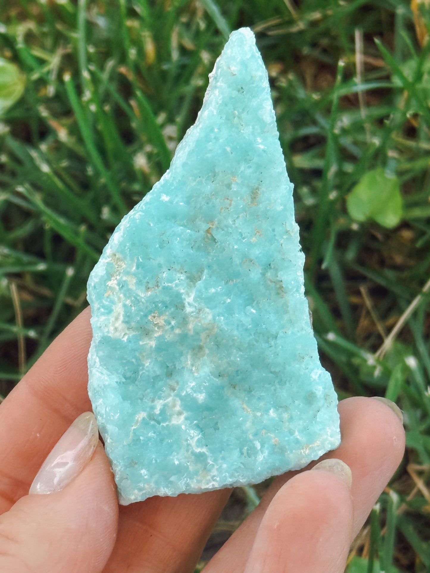 Blue Aragonite From China