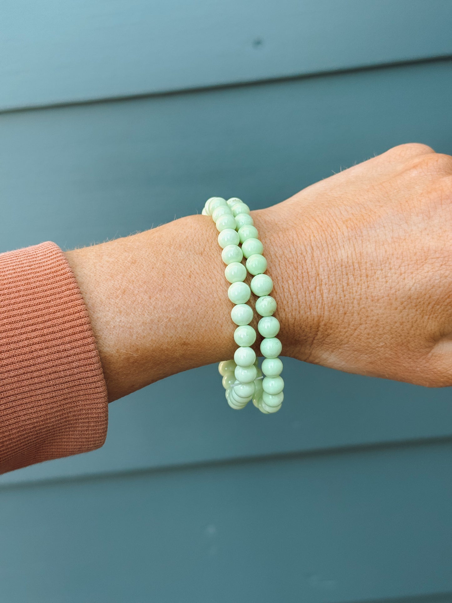 Minty Lemon Chrysoprase Bracelet