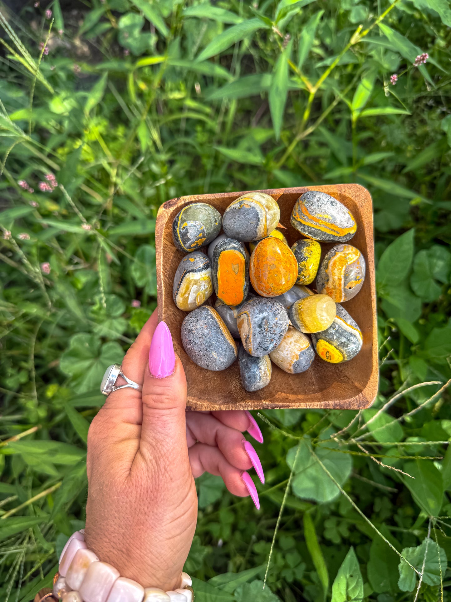 Small Tumbled Bumblebee Jasper stones