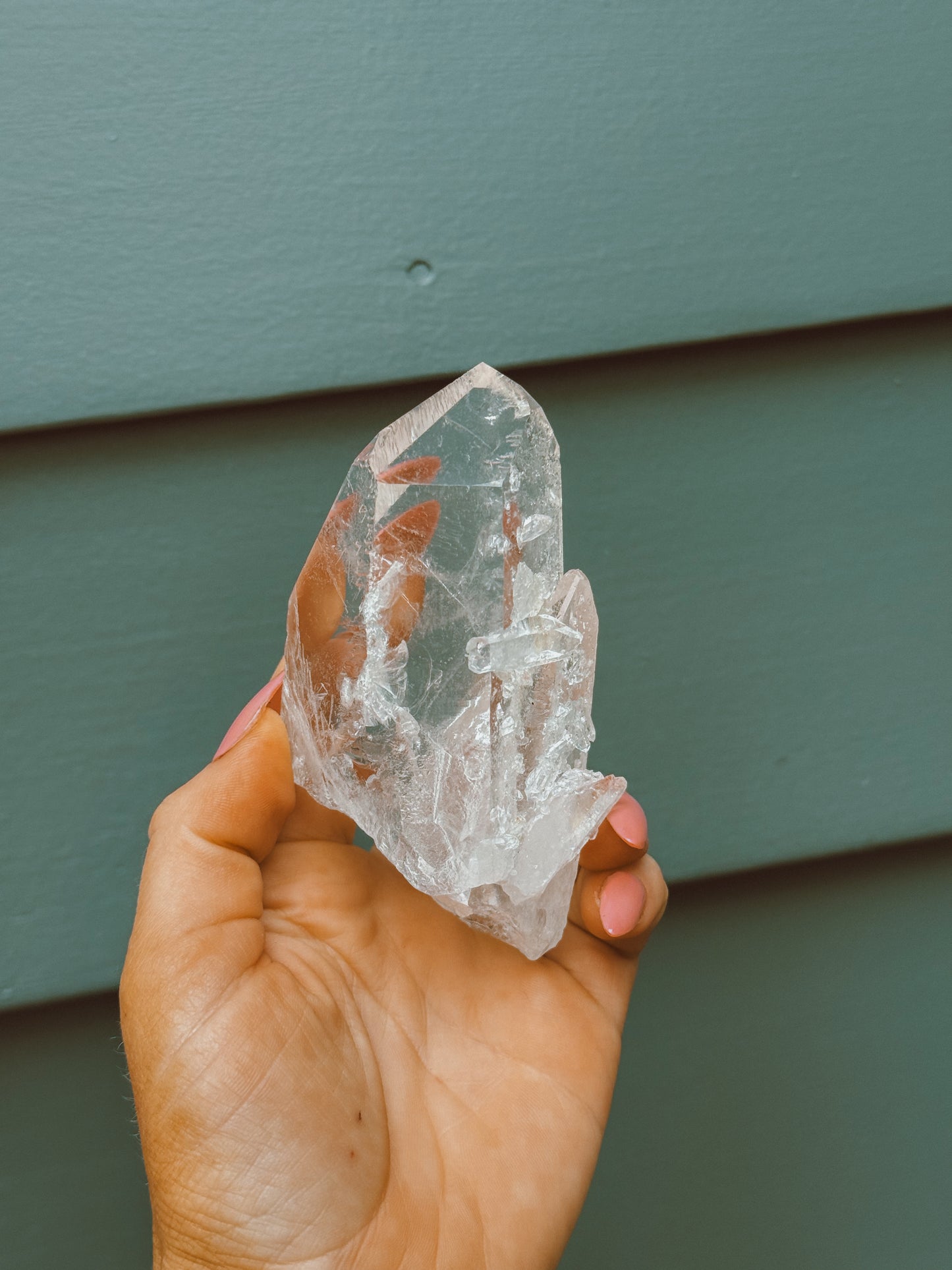 Clear Quartz point from Brazil