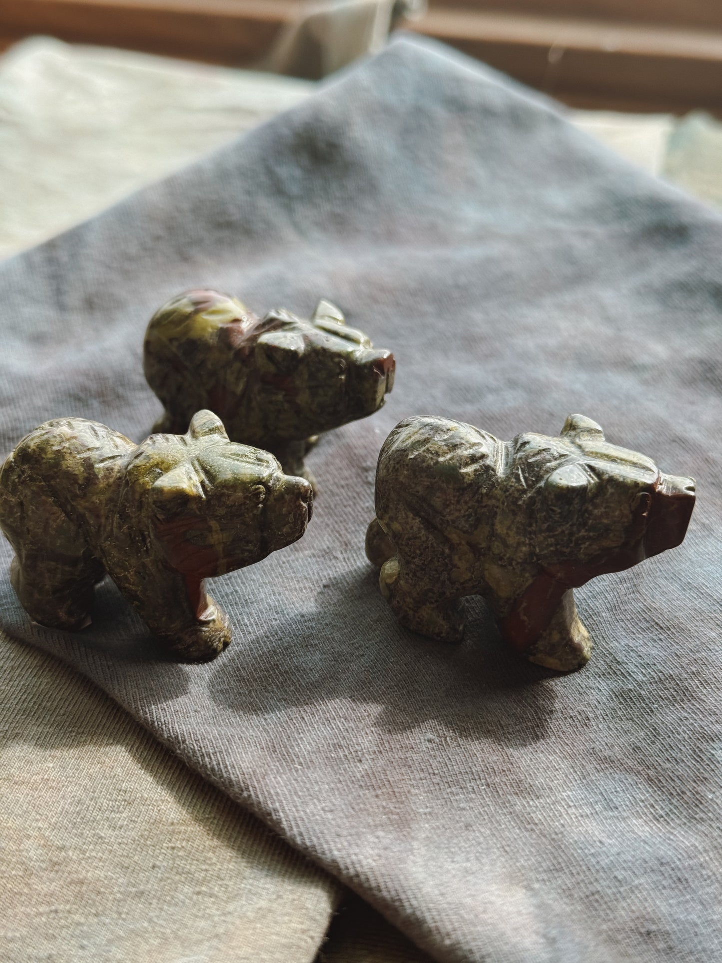 Dragon Stone Bear Carving