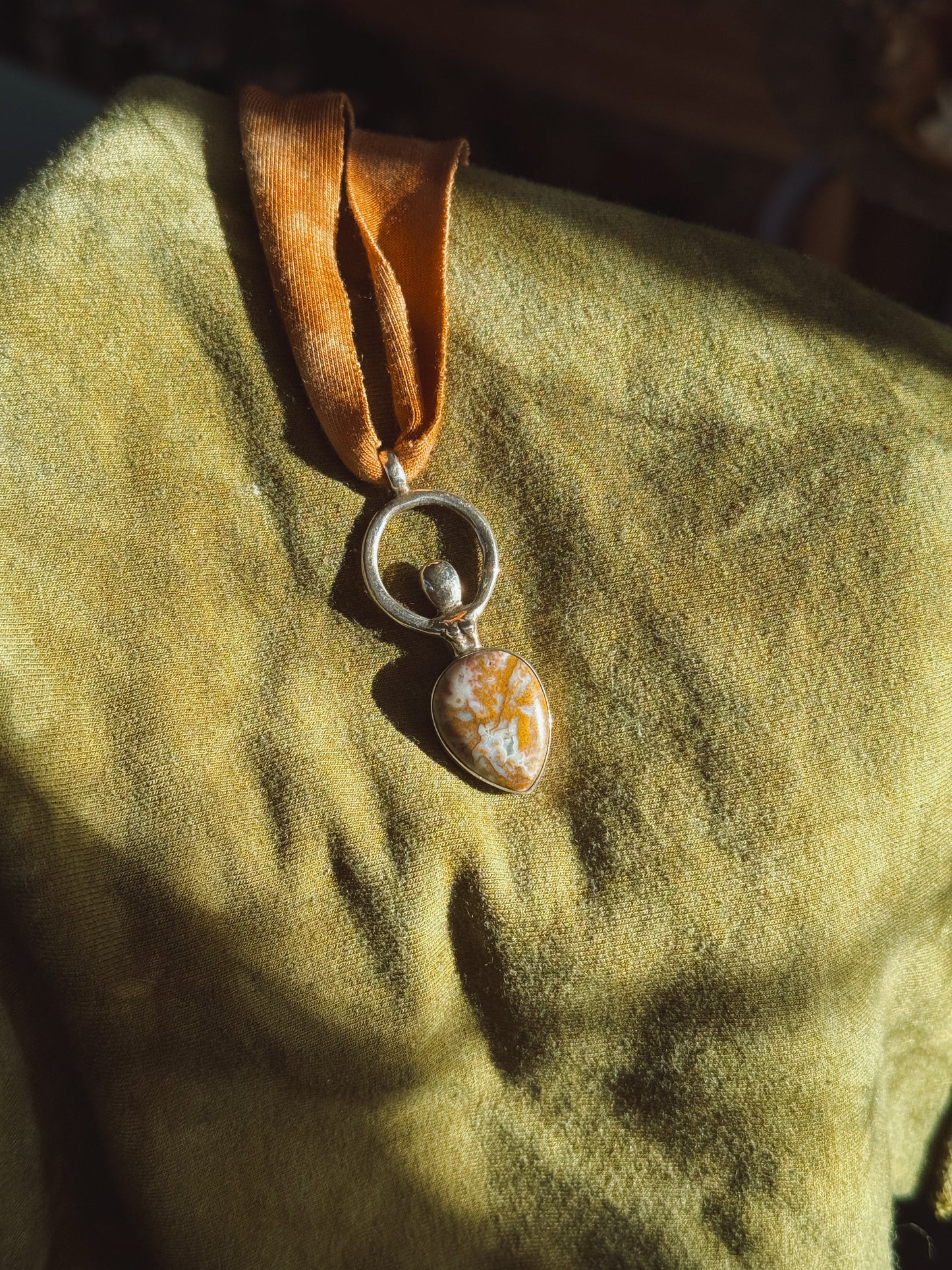 Ocean Jasper Goddess Pendant