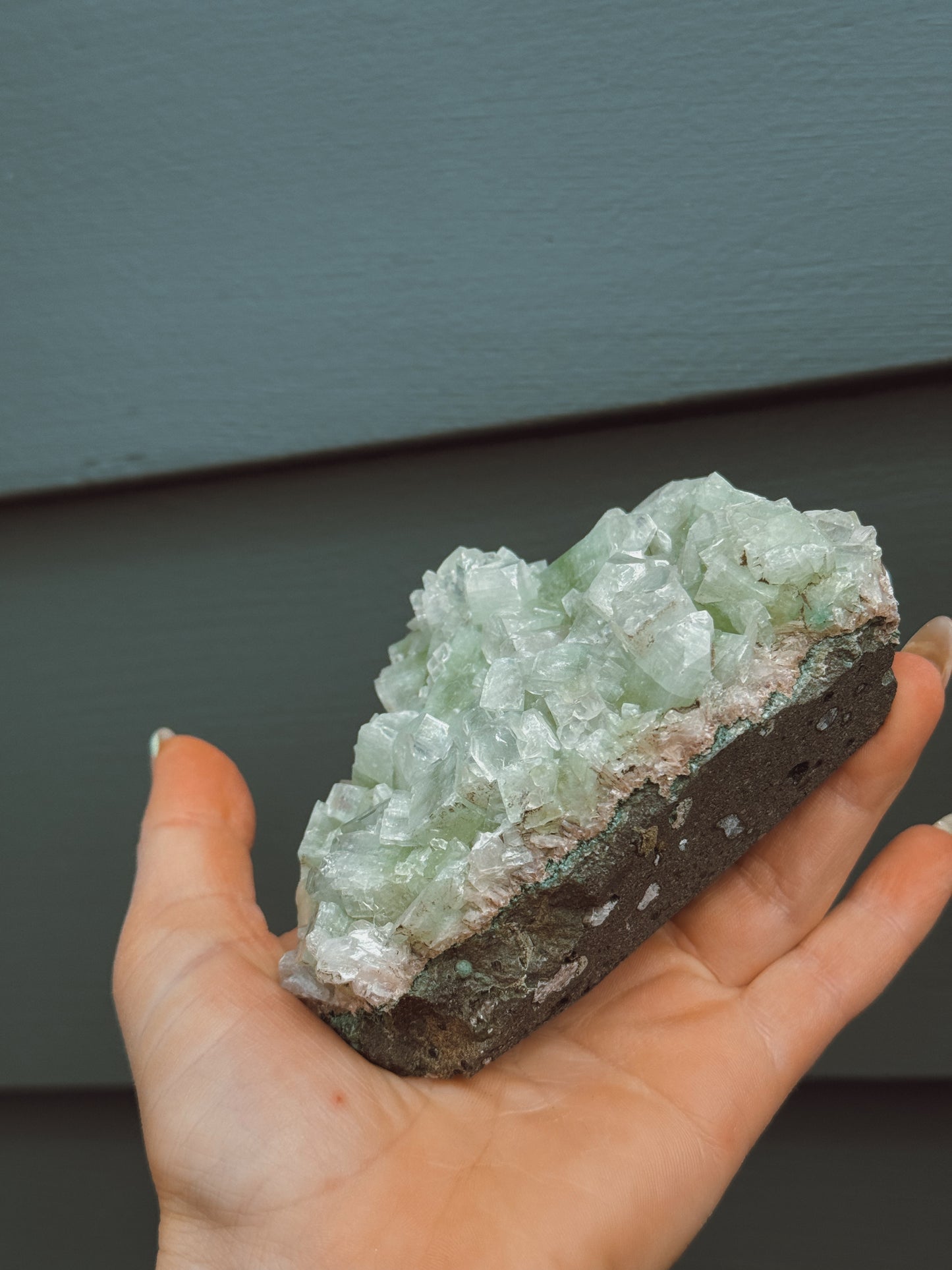 Green Apophyllite cluster