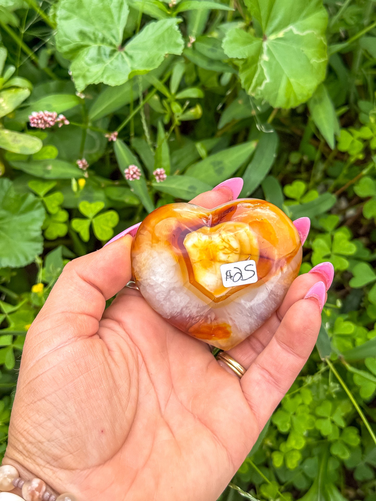 Carnelian Gemstone Heart