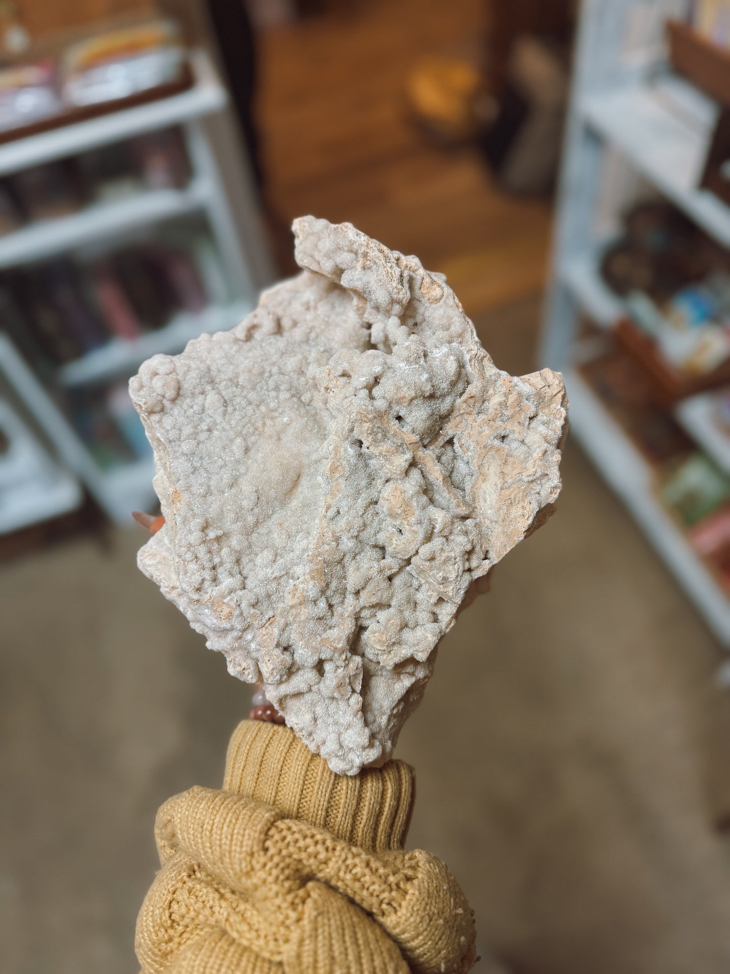 Large White Druzy Calcite