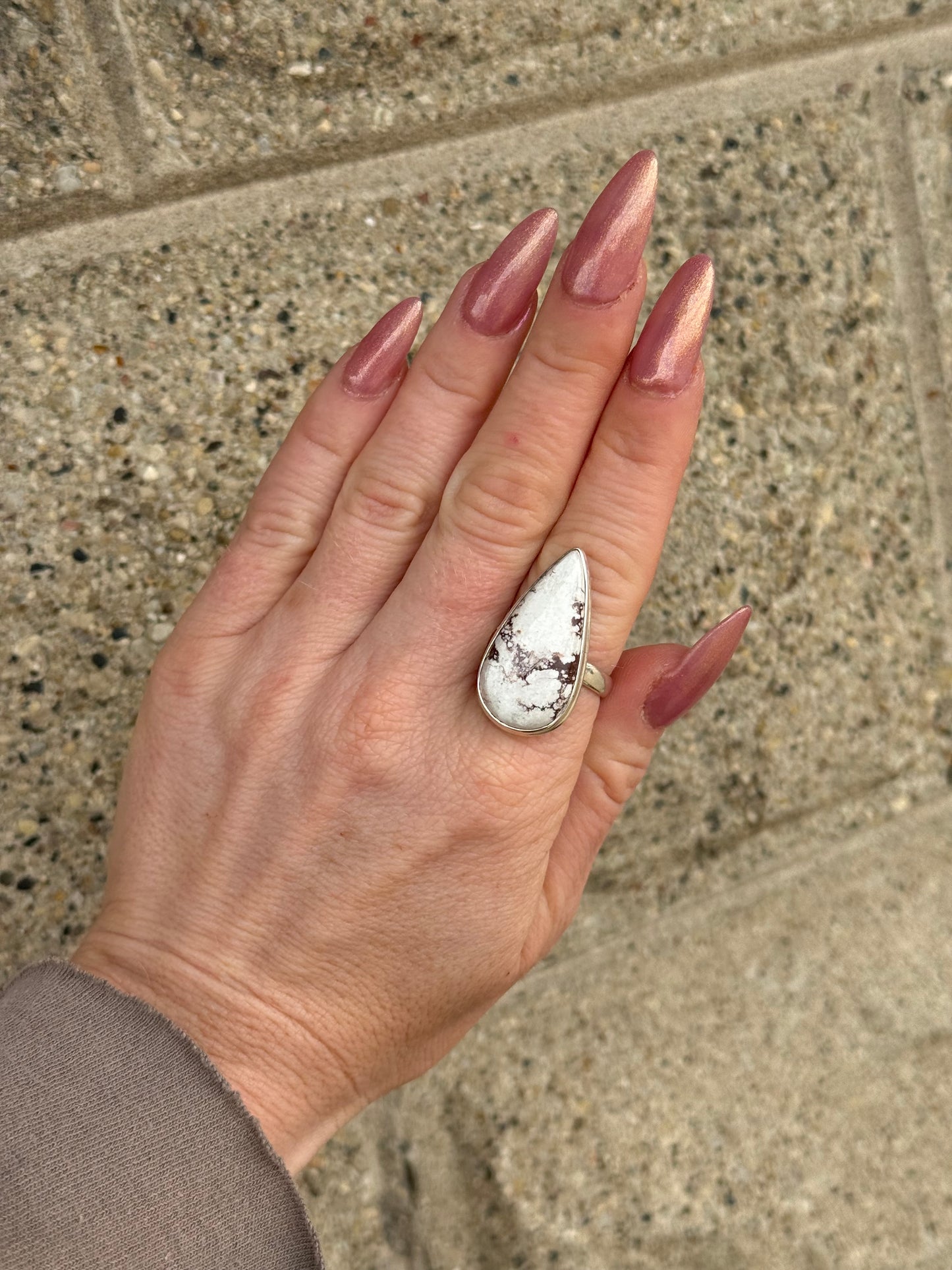 Wild Horse Magnesium Sterling Ring size 10