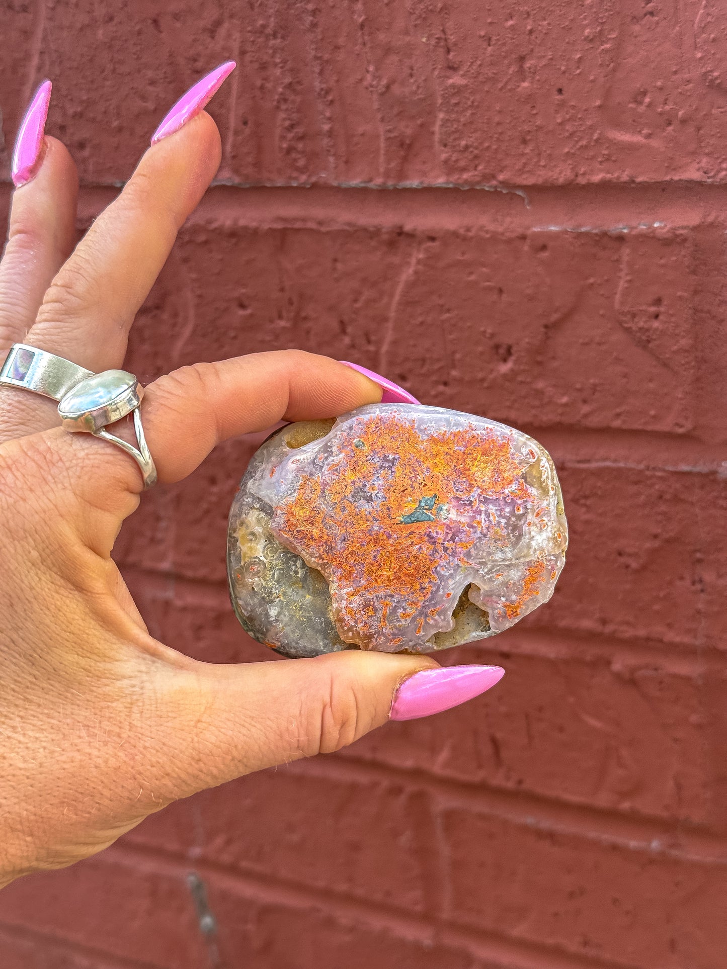 Pink + Violet Bumblebee Jasper Tumbled Freeform