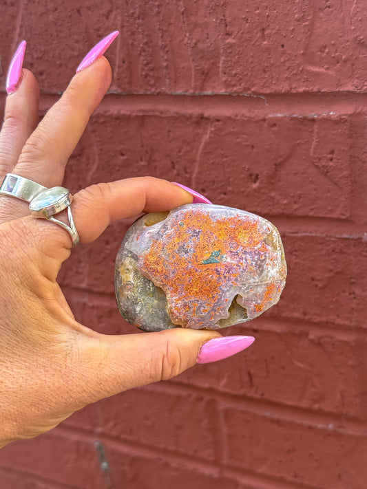 Pink + Violet Bumblebee Jasper Tumbled Freeform