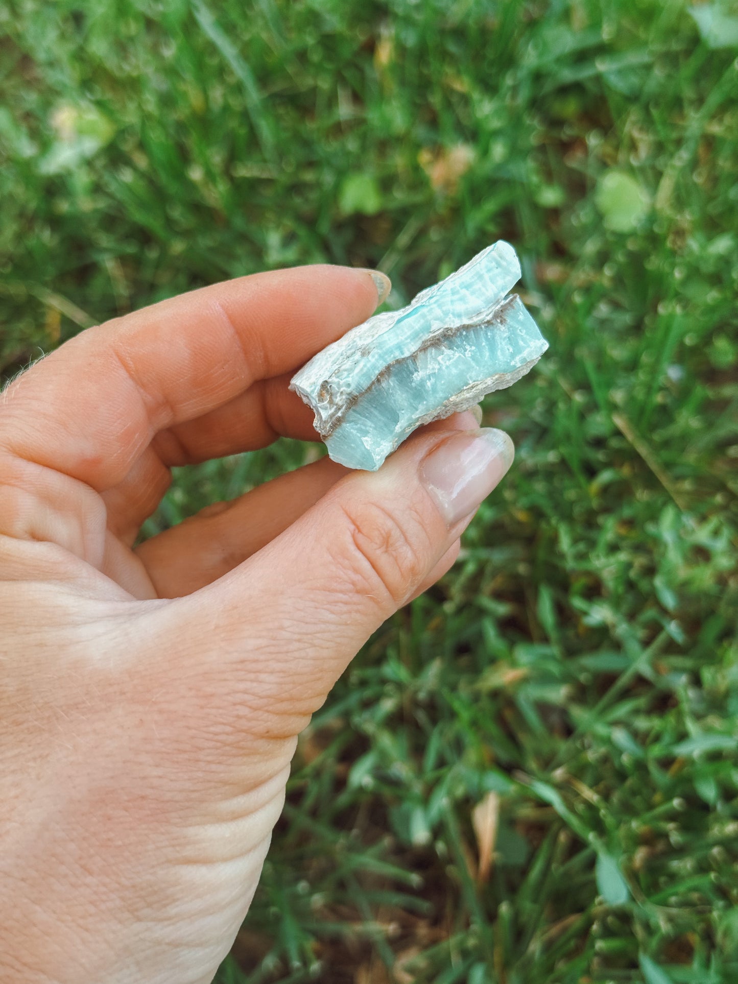 Blue Aragonite from China