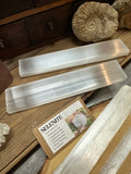 Smooth Selenite Wand 8 inches long // cleansing and purifying