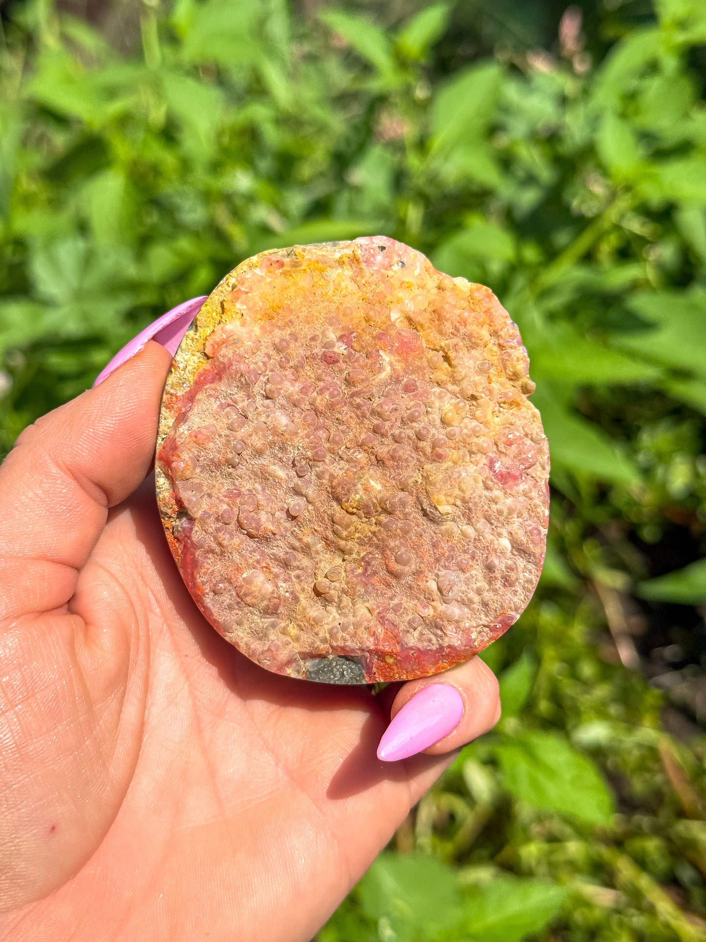 Bumblebee Jasper with pink chalcedony