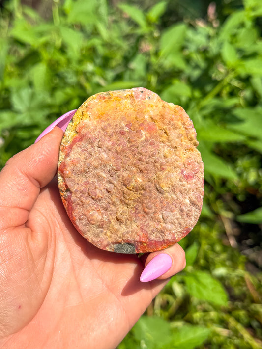 Bumblebee Jasper with pink chalcedony