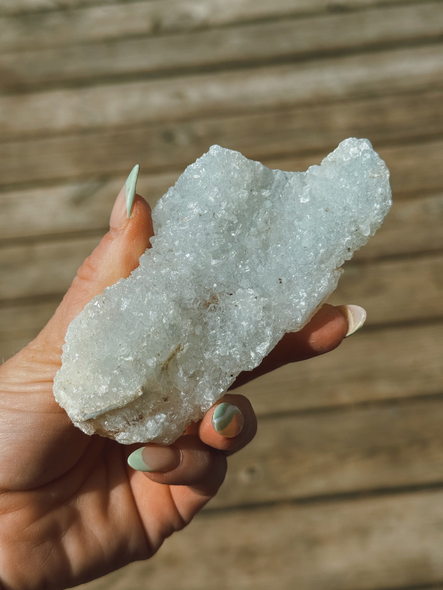 Apophyllite cluster