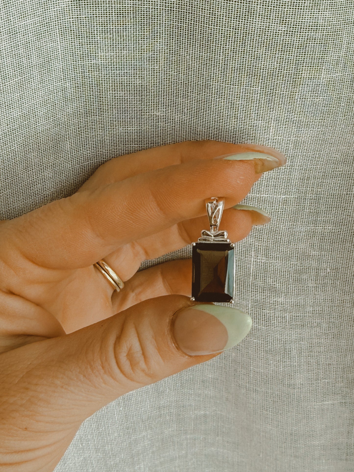 Smoky Quartz Sterling Silver pendant